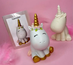 Изображение 3Д Молд "Единорог большой",9 см